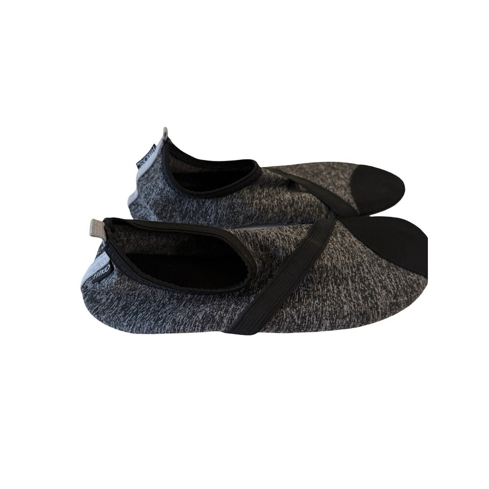 FITKICKS Women's Classic Footwear Foldable Water Shoes Black SZ L